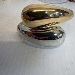 RLM Hinged Overlap Gold & Silver Bracelet